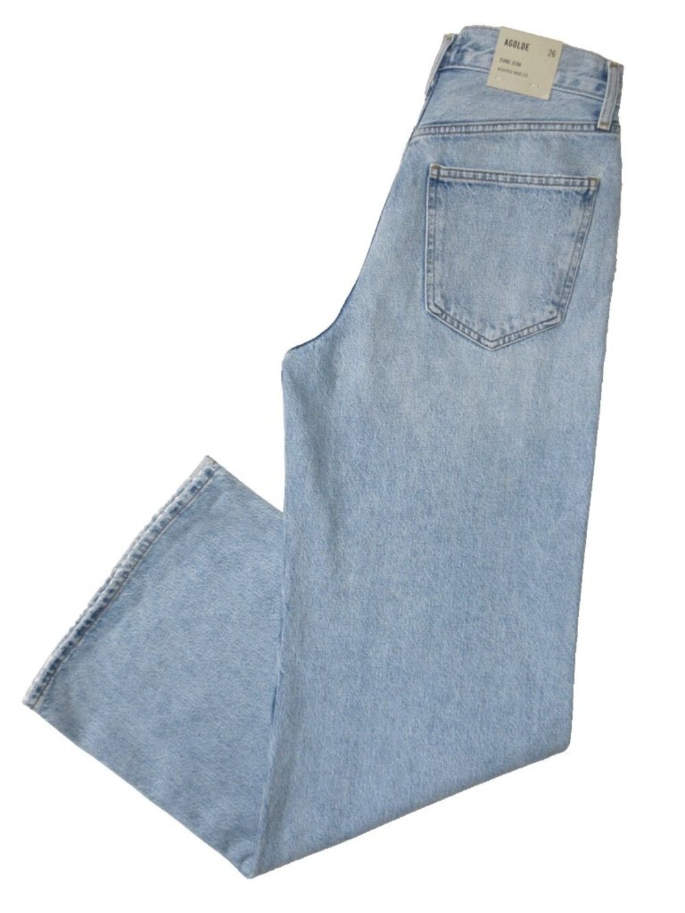 NWT AGOLDE Dame in Conflict High Rise Wide Leg No Cuff Rigid Jeans 26 - Picture 10 of 13